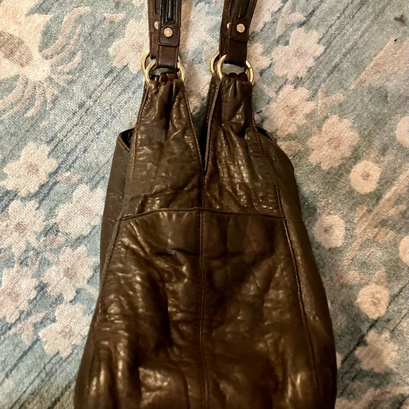 Calvin Klein Dark Brown Leather Tote - Picture 6 of 9